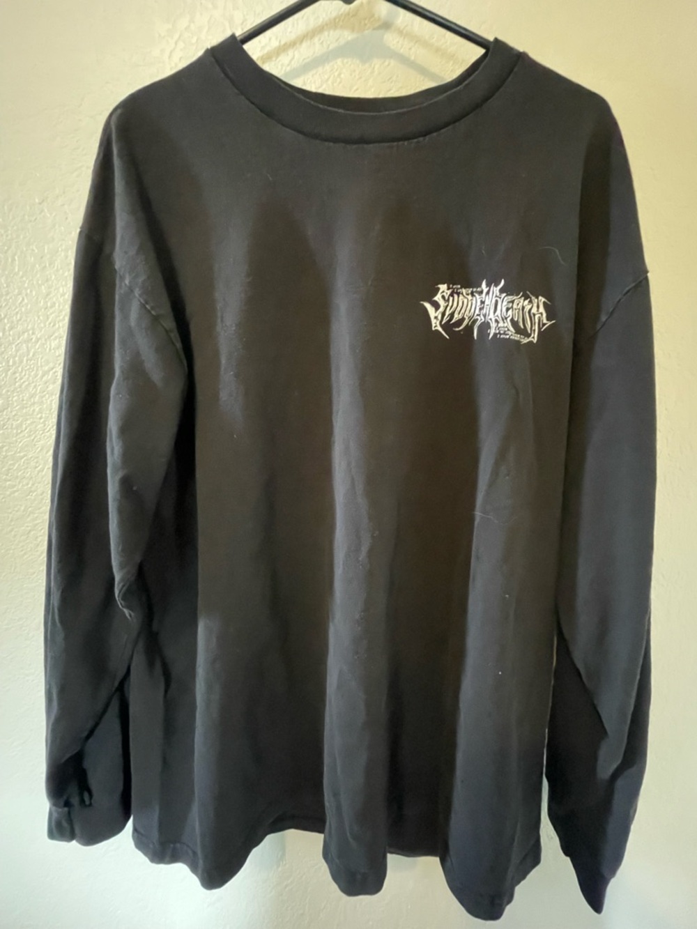 SVDDEN DEATH I hate you black long sleeve graphic tee.